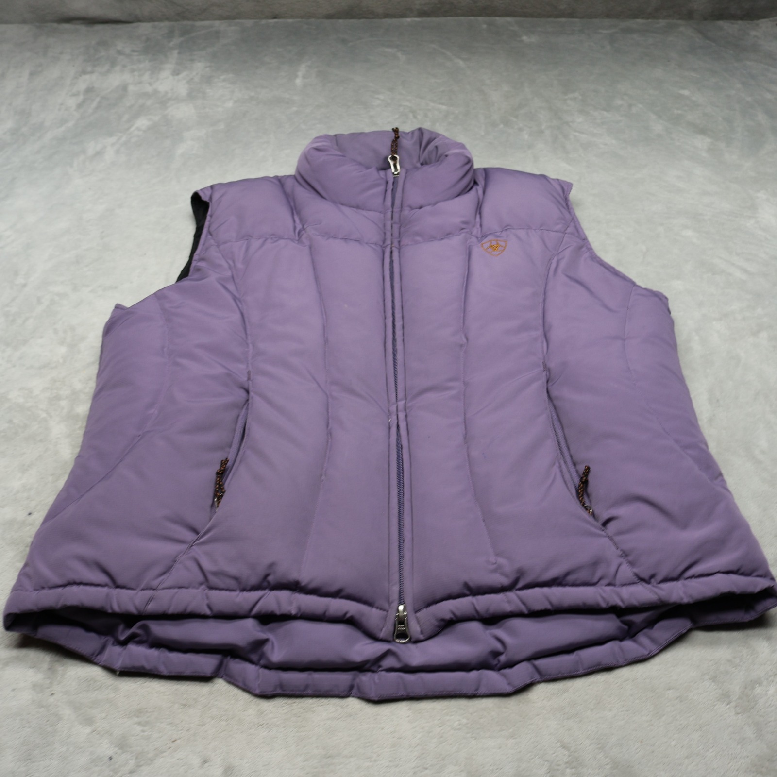 Ariat Down Vest Vest Women Large Purple Equestrian Insulated Equestrian Puffer